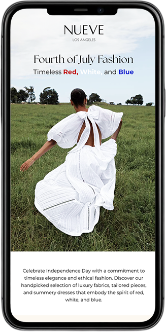 Nueve Mobile Mockup