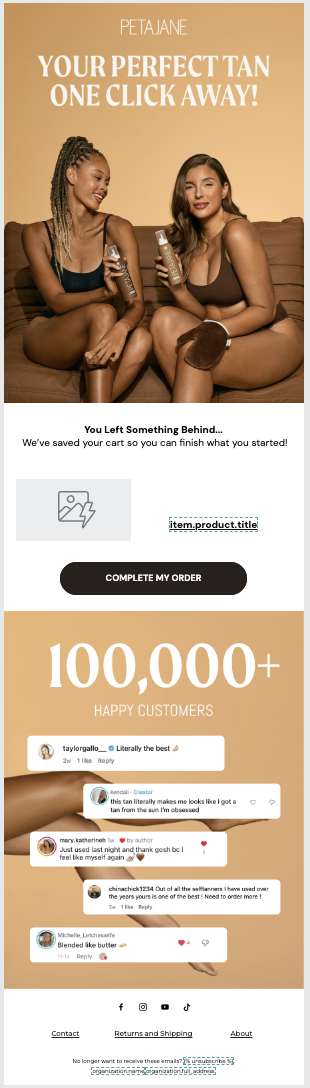 Peta Jane - Your perfect tan one click away!